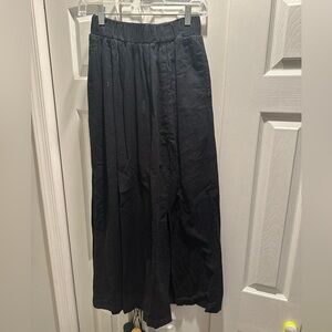 Abercrombie Black Linen Maxi Skirt